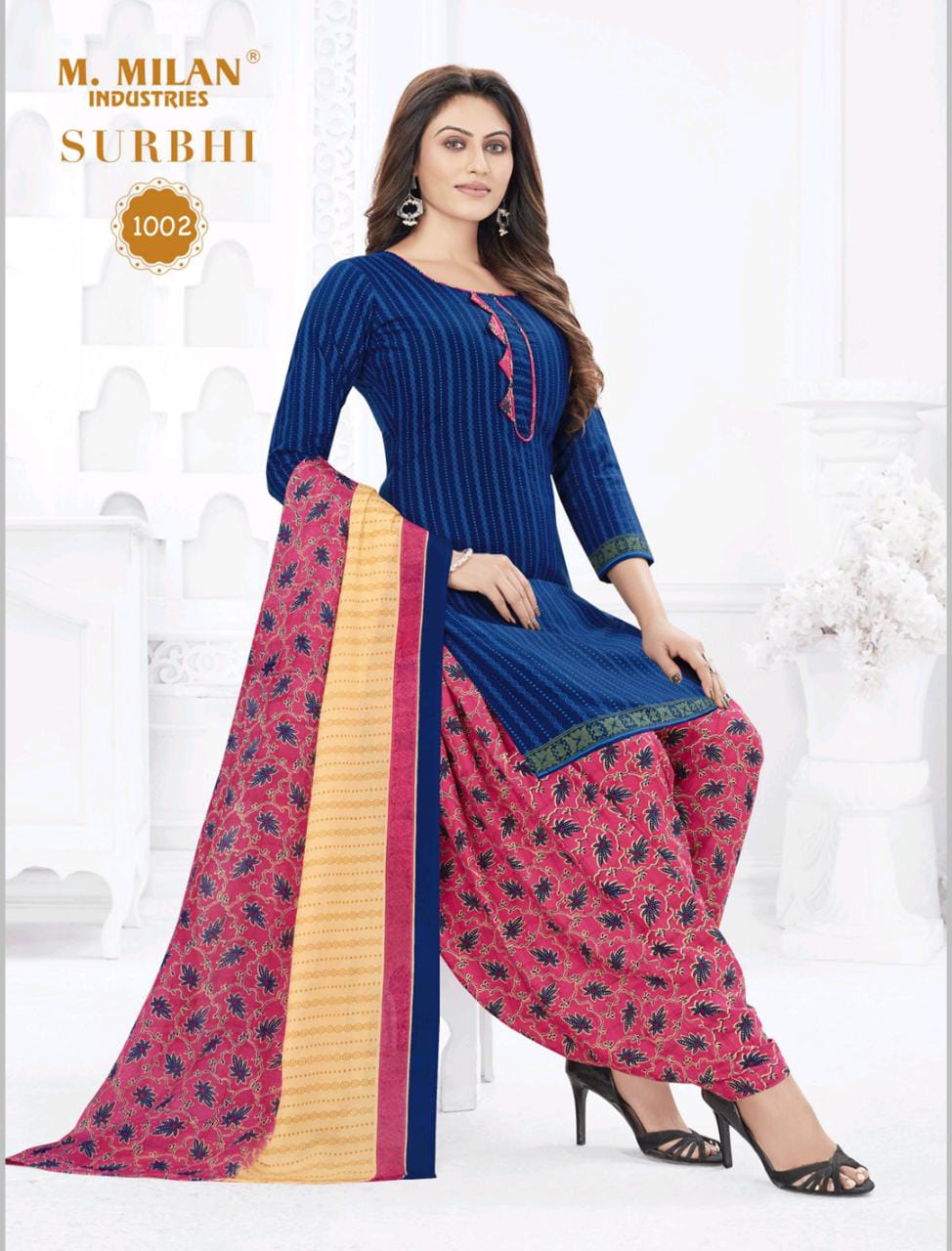 M Milan Surbhi 1 Bandhani Ethnic Wear Cotton Ready Made Regular Wear Dress Collection